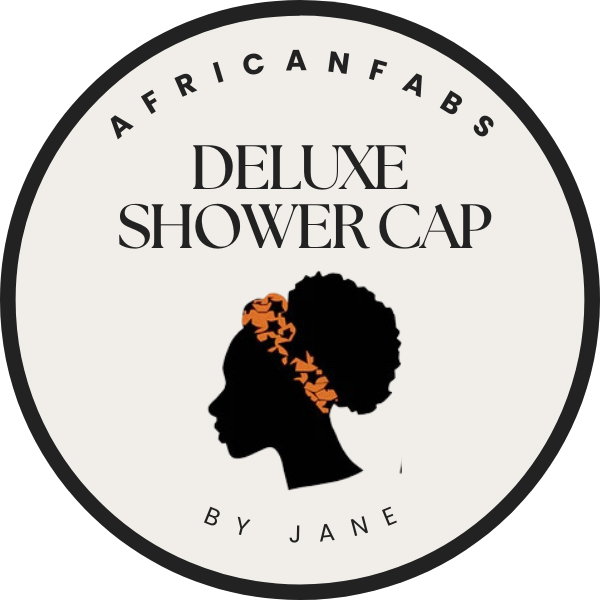 Deluxe Shower Cap (Black/White) CrownBox Gifts