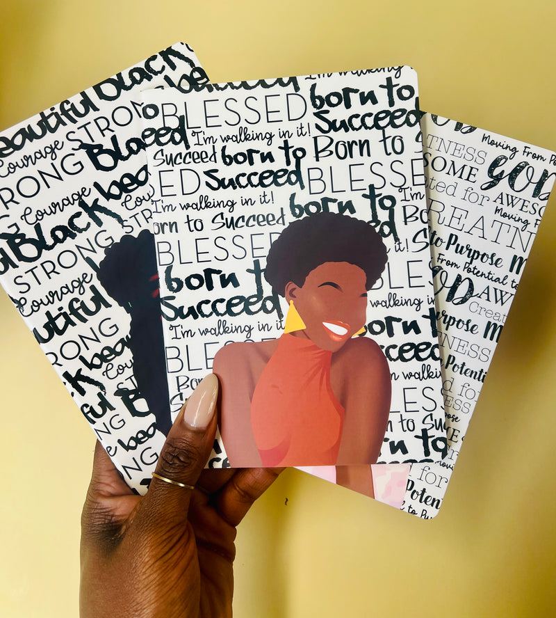 Potential To Purpose Mini Journals -Afro Cover 2