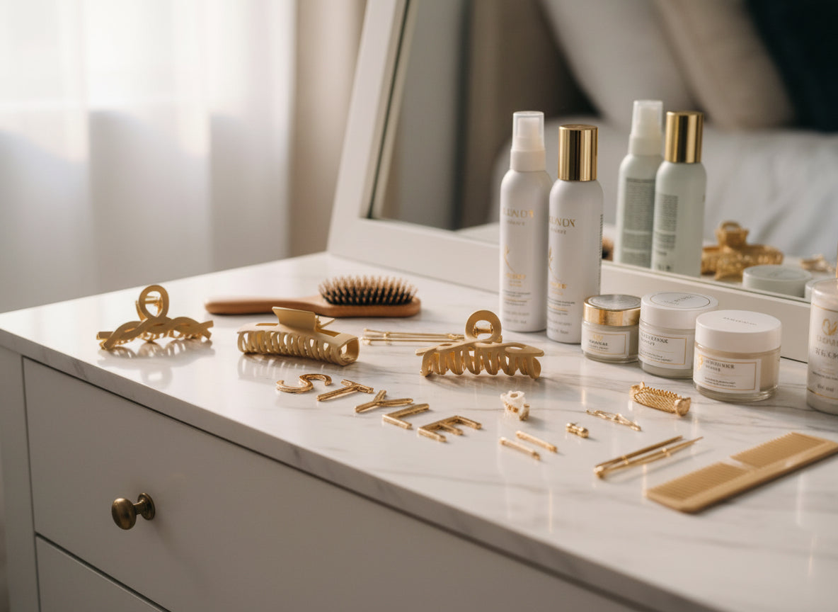 I Stay Up (Nude) Hair Clip CrownBox