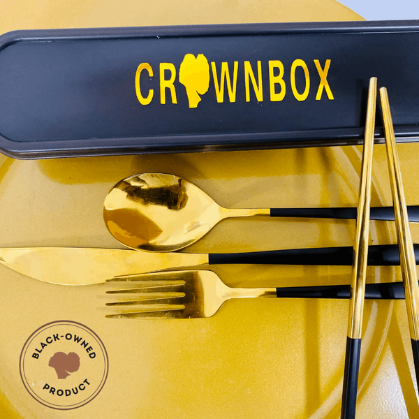 Golden Travel Cutlery Set