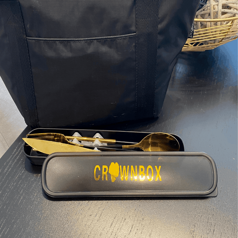 Golden Travel Cutlery Set