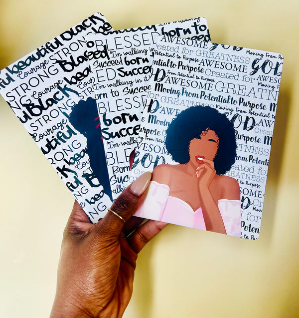 Potential To Purpose Mini Journals - Afro Cover 1
