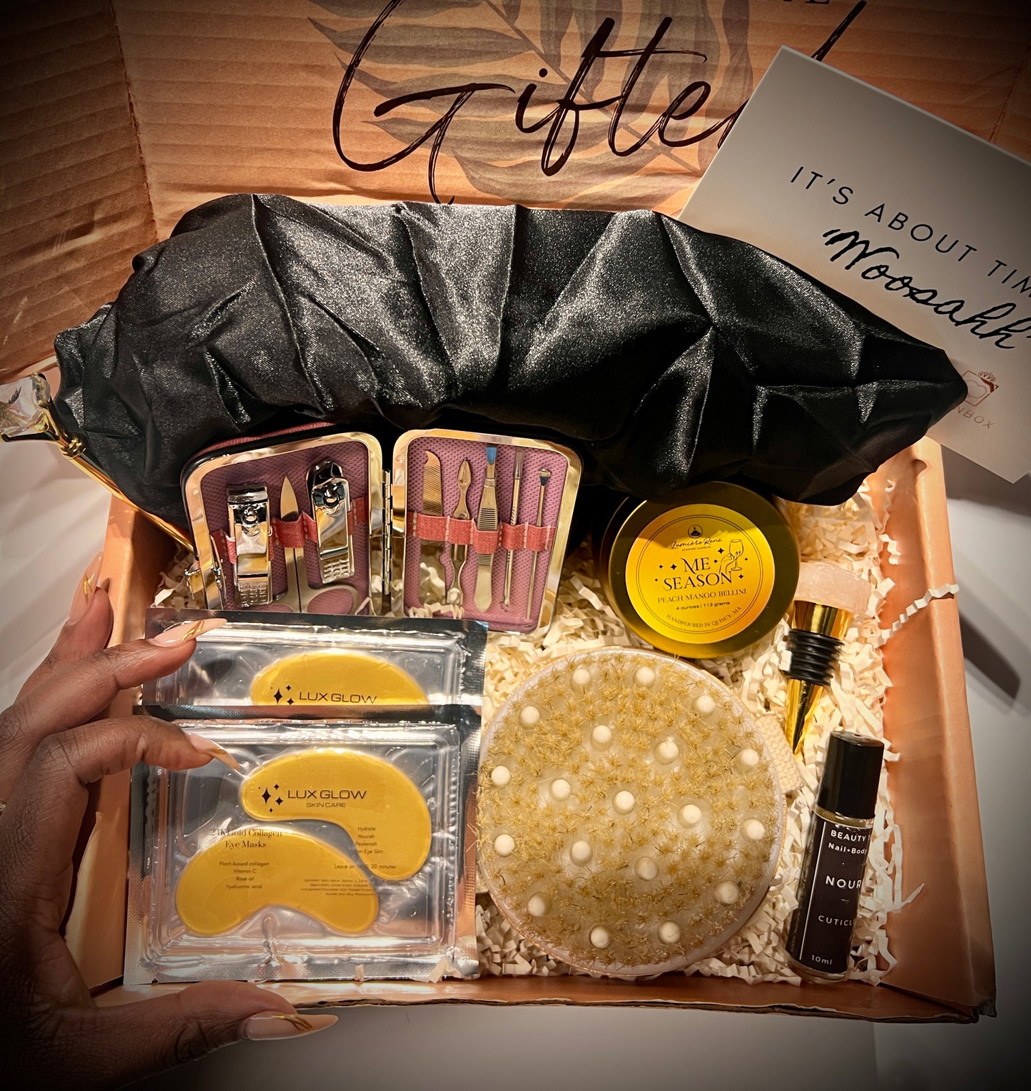 Reversible Bonnet (Black/African Flower)