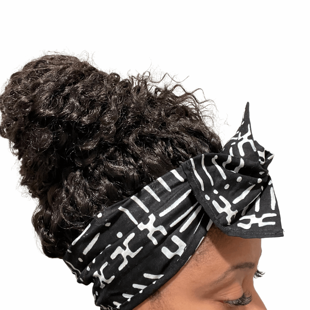 Flexi Headwrap (Black/White)