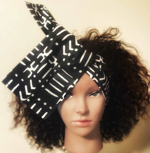 Flexi Headwrap (Black/White)