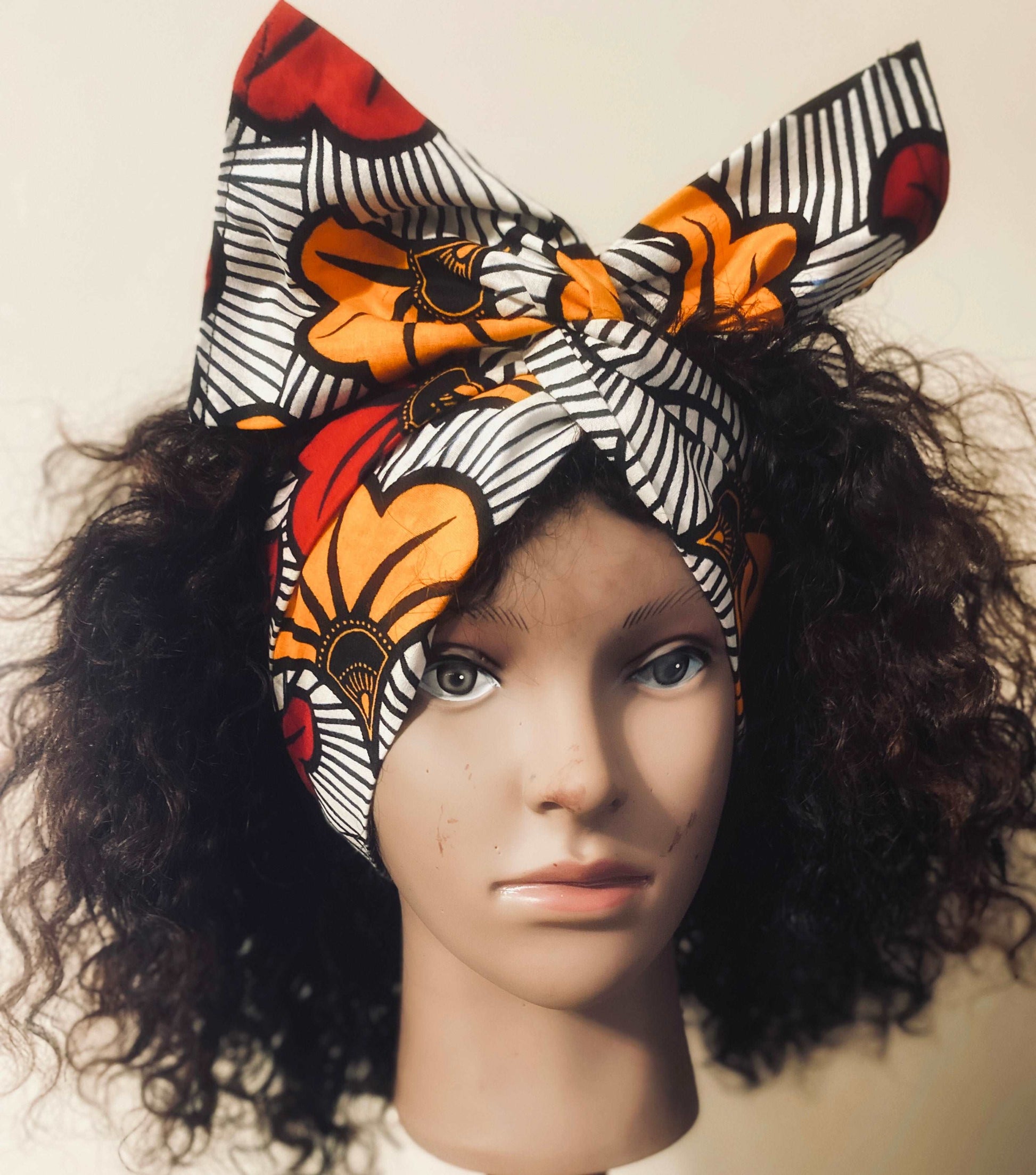 Flexi Headwrap (Black/White)