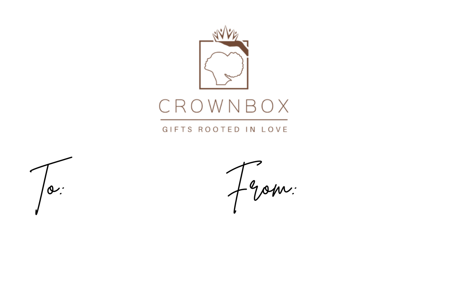 To / From Card (Blank)